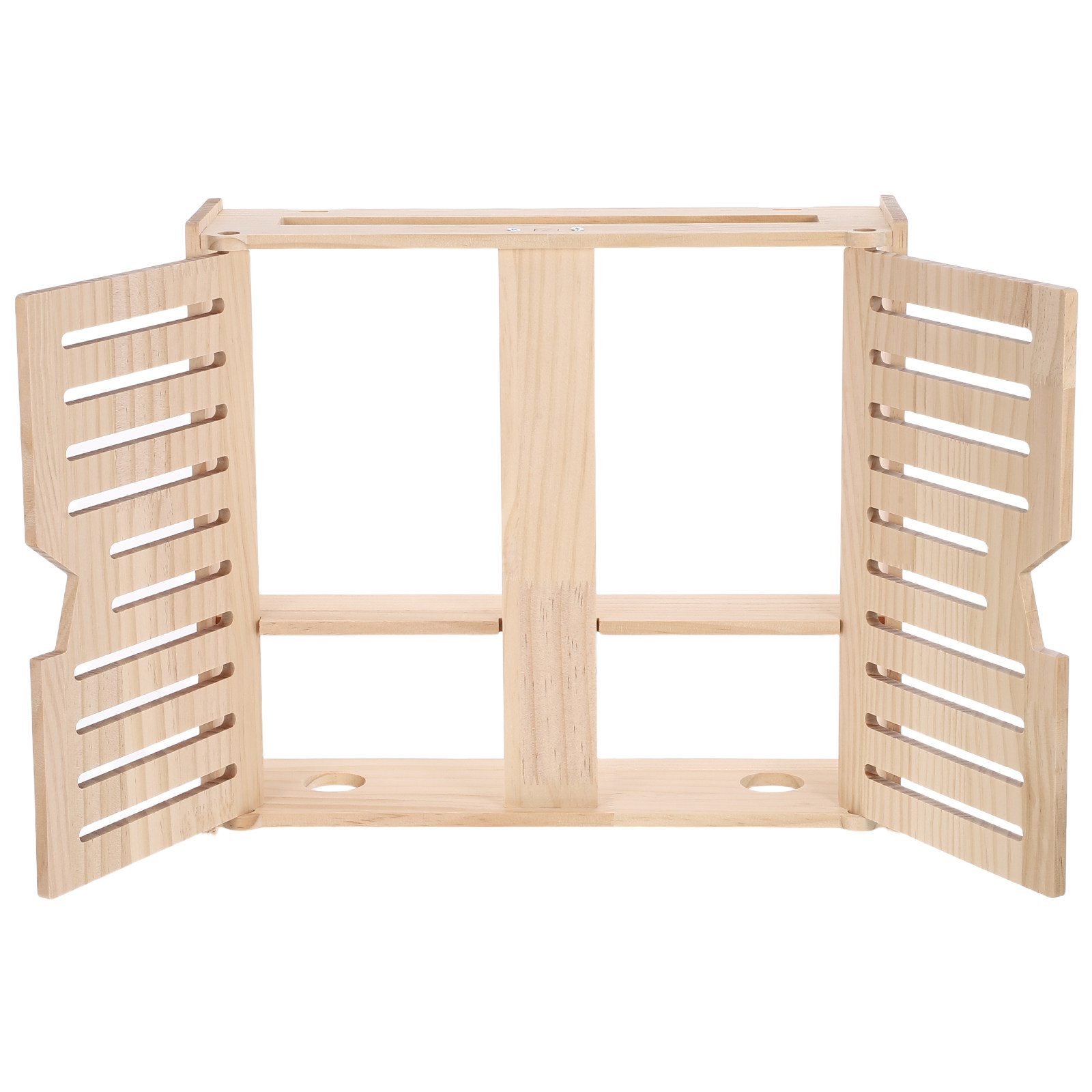 Food Storage Management - WiFi Router Storage Box Wooden 2-Layer