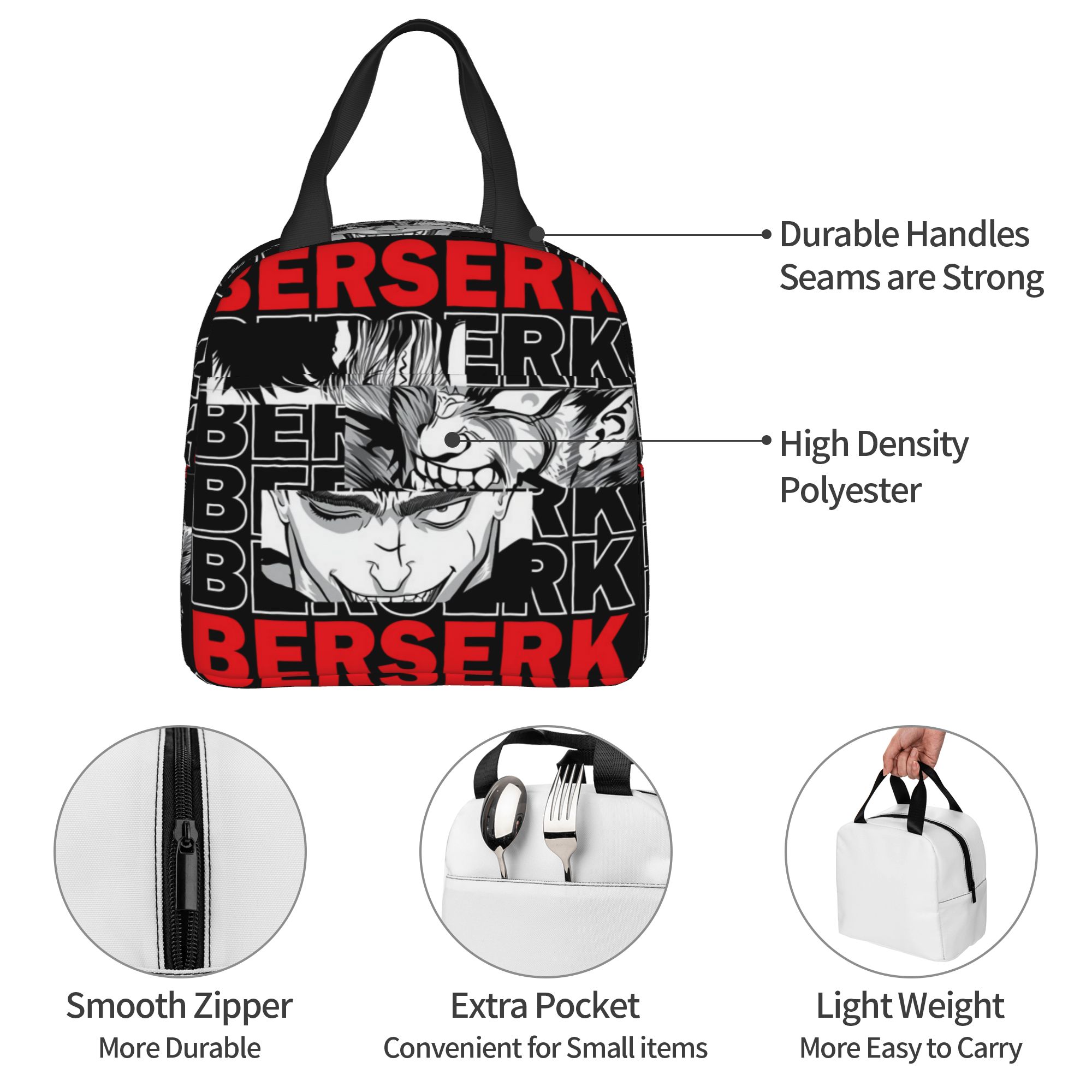 Food Storage Method - B-Berserks Thermal Insulated Lunch Bag Brand