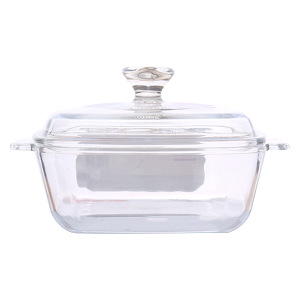 Food Storage Cabinet - 1Pcs Heat Resistant Tempered Glass Bowl