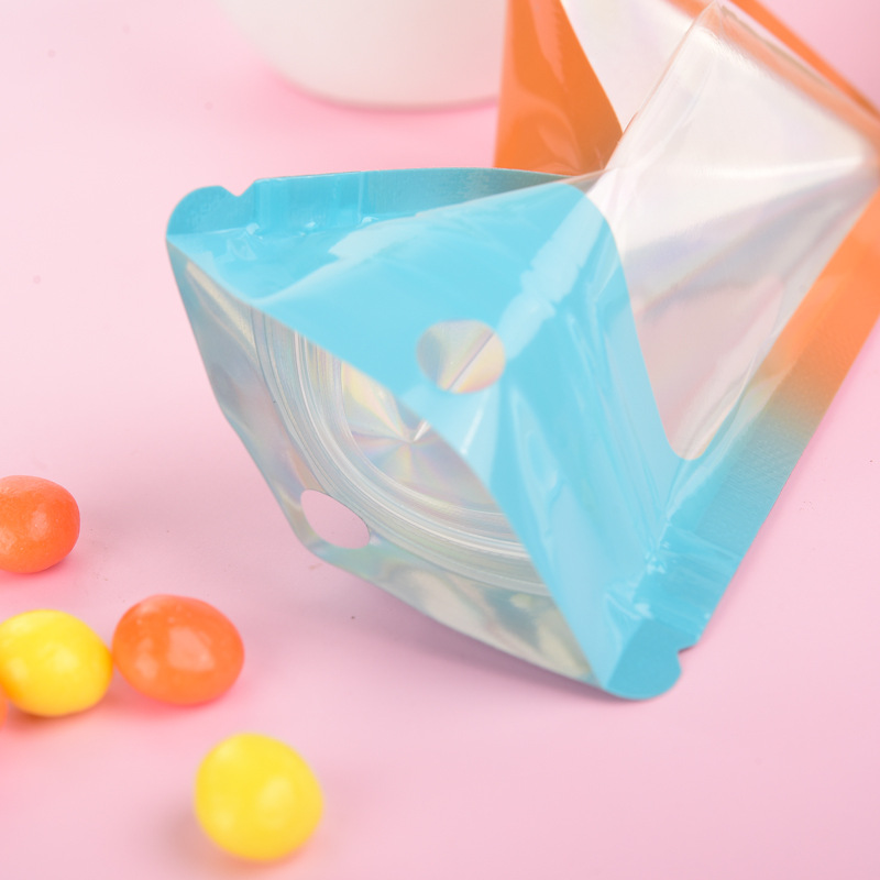 1000Pcs Laser Color Gradient Z - Food Storage Bags Zip Lock Pouch ulasan dan harga