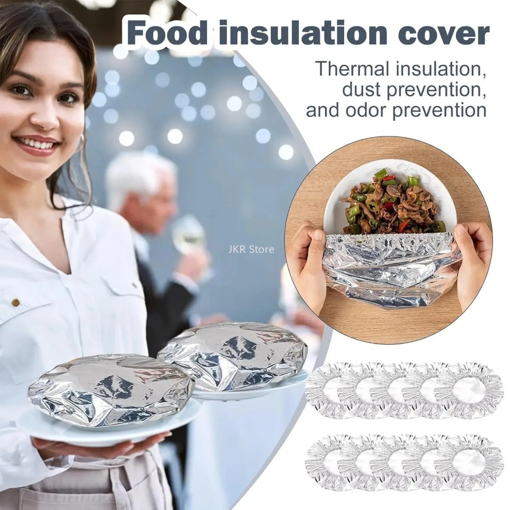 Aluminum Foil Bowl Covers 10/3 - Food Storage Keep Hot ulasan dan harga