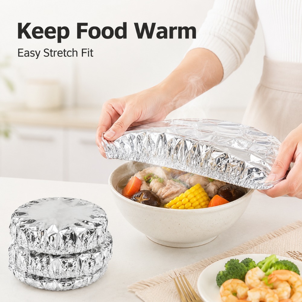 Aluminum Foil Bowl Covers 10/3 - Food Storage Keep Hot ulasan dan harga