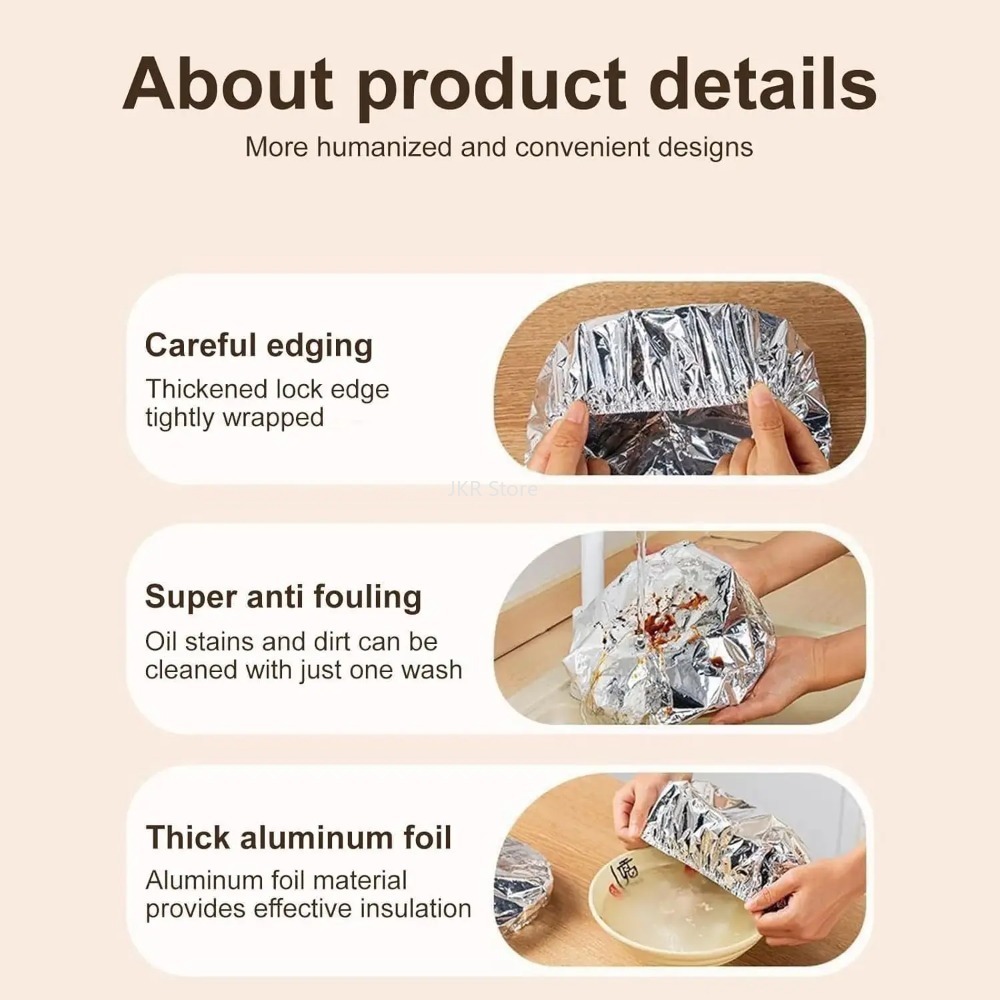 Aluminum Foil Bowl Covers 10/3 - Food Storage Keep Hot ulasan dan harga