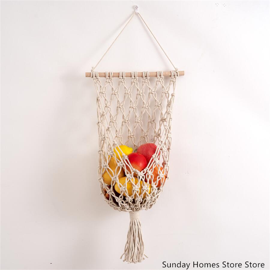 Macrame  Fruit  Storage Basket - Food Storage Of Plants ulasan dan harga