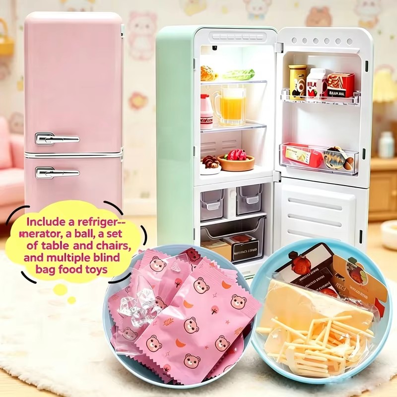 4-Color Mini Fridge Blind Box  - Food Storage Kits ulasan dan harga