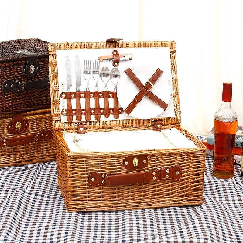 Family Outing Picnic Basket, O - Food Storage Camping ulasan dan harga