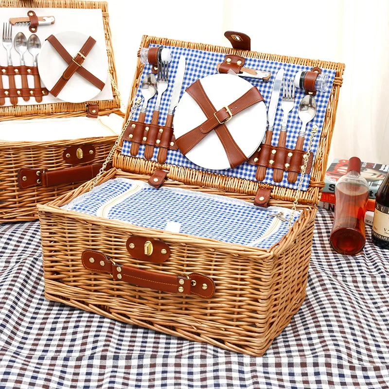 Family Outing Picnic Basket, O - Food Storage Camping ulasan dan harga