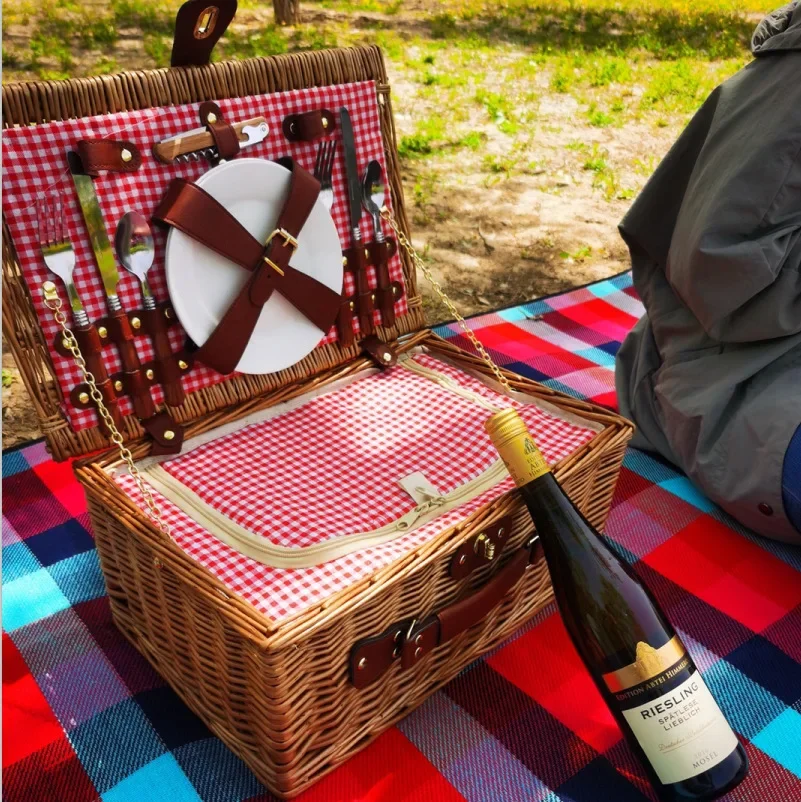 Family Outing Picnic Basket, O - Food Storage Camping ulasan dan harga