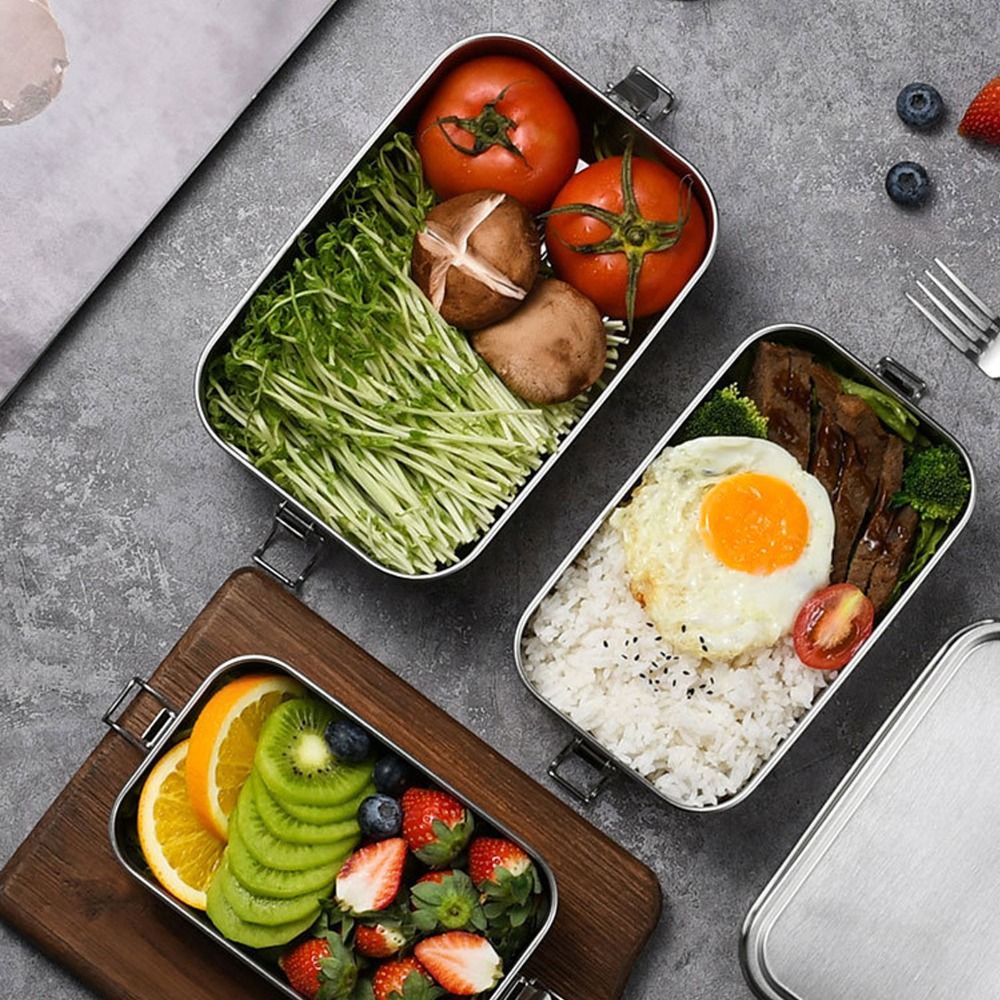 2PCS Practical 304 Stainless S - Food Storage Camping ulasan dan harga