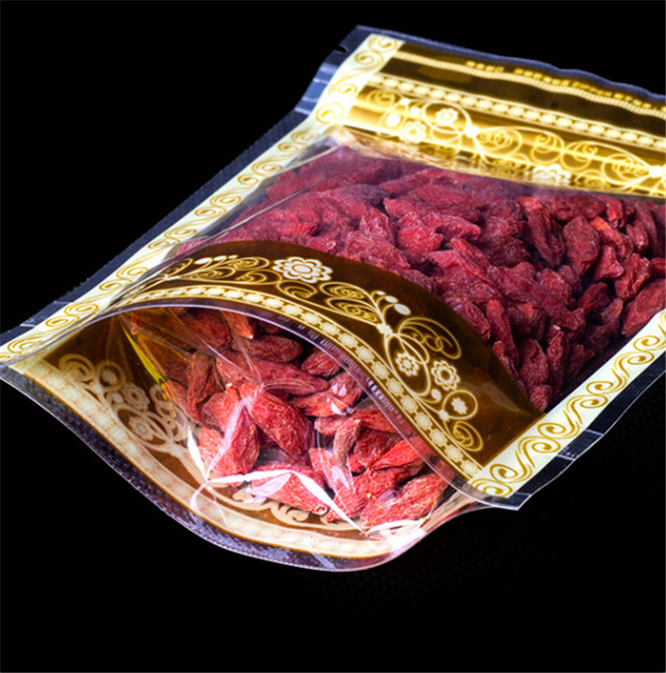 100PCS Stand-up Plastic Gold Z - Food Storage Bags Zip Lock Pouch ulasan dan harga