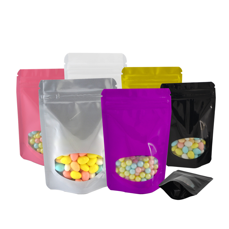 100 Pcs Colored Aluminum Foil  - Food Storage Bags Zip Lock Pouch ulasan dan harga