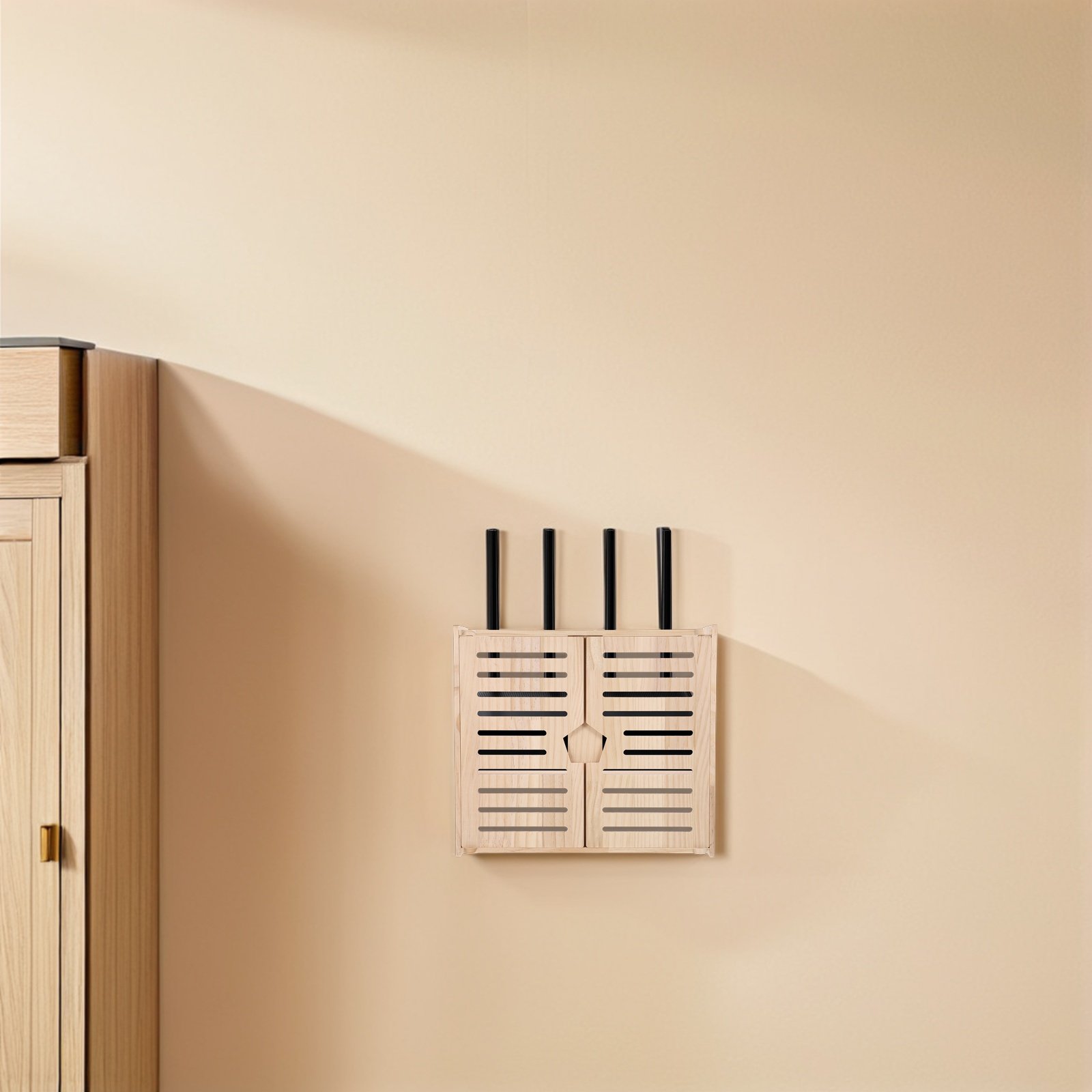 WiFi Router Storage Box Wall M - Food Storage Management ulasan dan harga