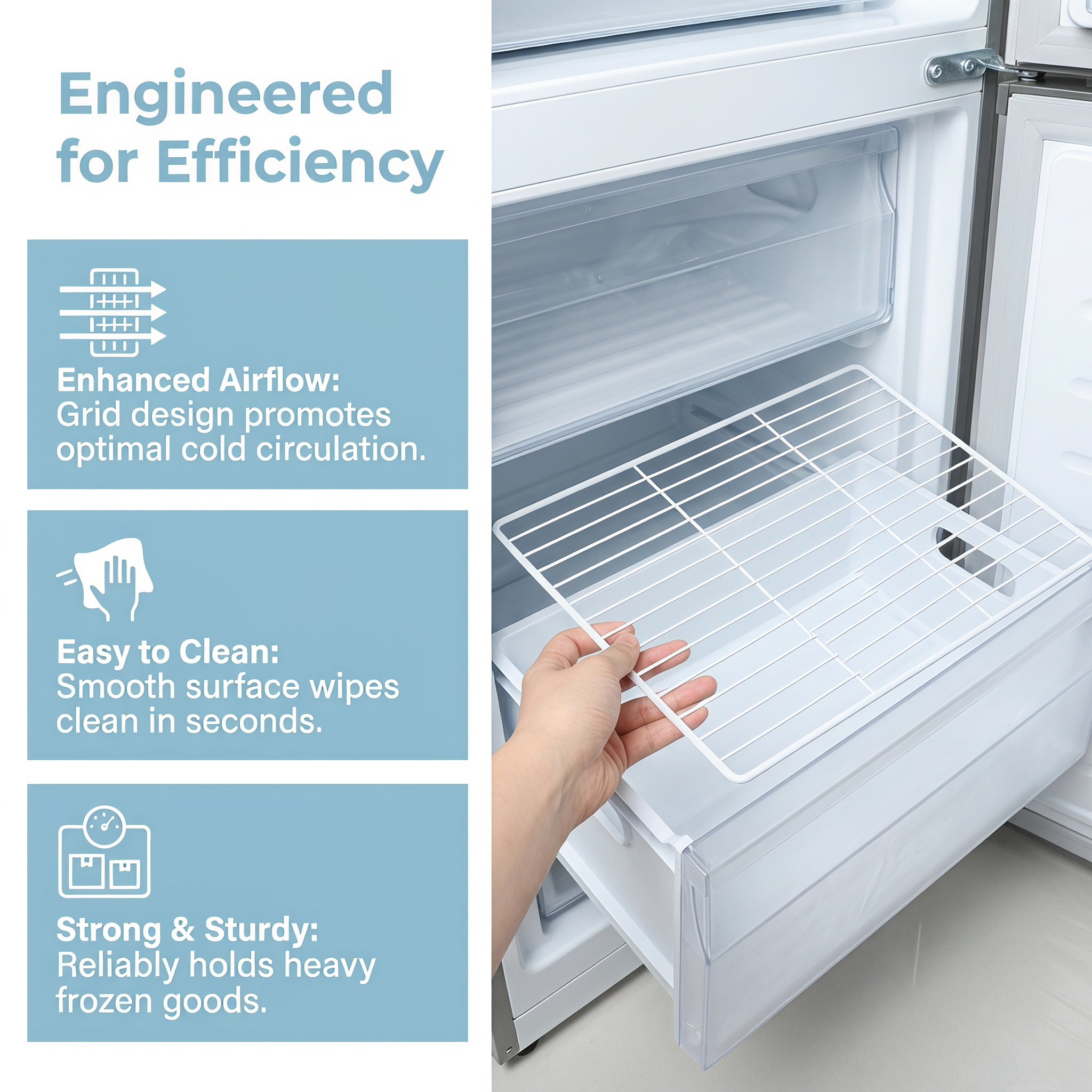 Wire Metal Refrigerator Divide - Food Storage And Organizer ulasan dan harga