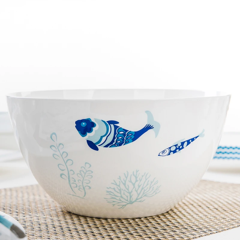 8 Inch, Bone China Big Bowl fo - Food Storage Of Plants ulasan dan harga