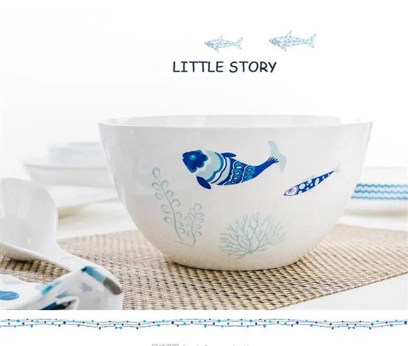 8 Inch, Bone China Big Bowl fo - Food Storage Of Plants ulasan dan harga