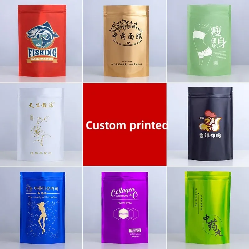 100pcs Custom Matt Finished Se - Food Storage Bags Zip Lock Pouch ulasan dan harga