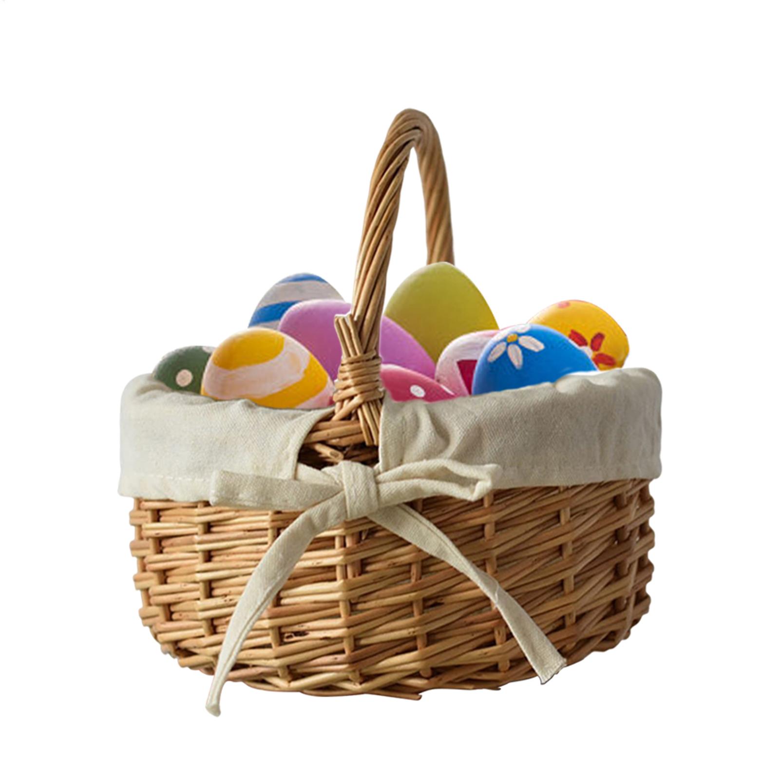 Wicker Woven Basket Portable H - Food Storage Of Plants ulasan dan harga