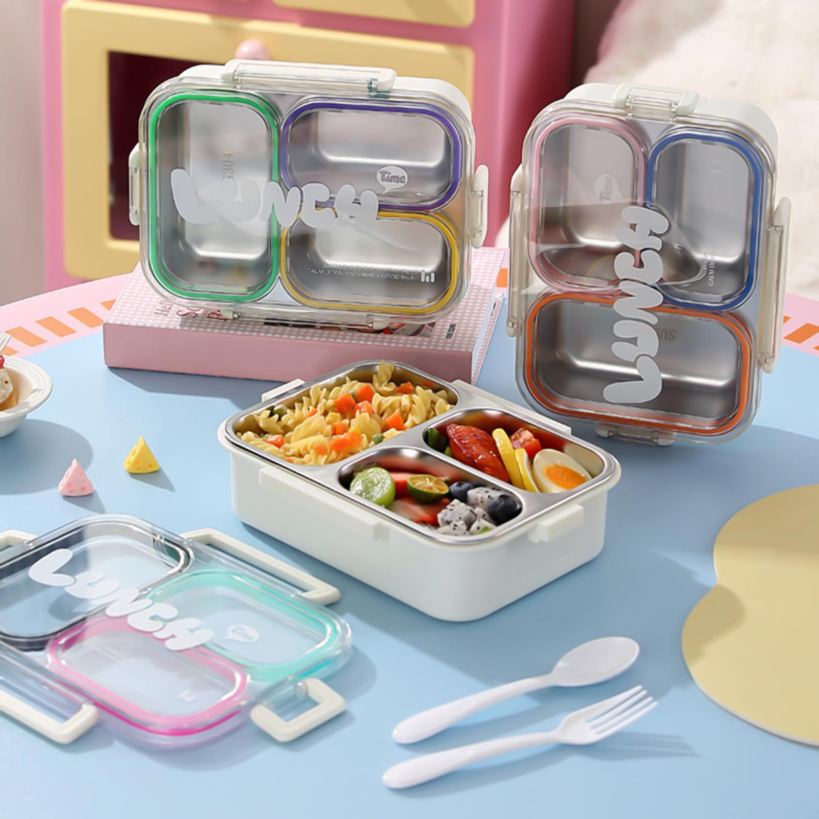 Stainless Steel Lunch Box 3 Co - Food Storage Camping ulasan dan harga