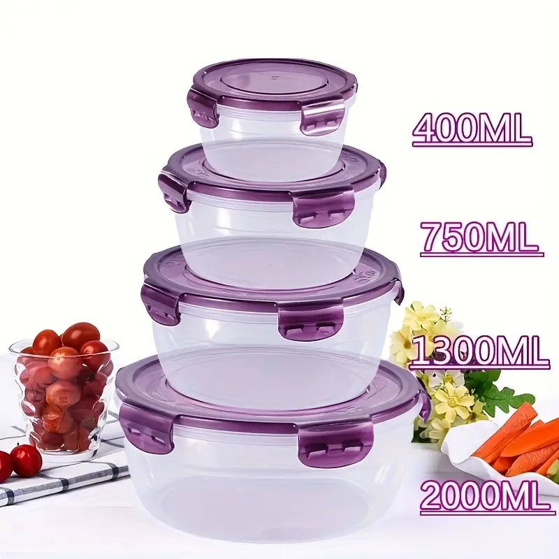 4 Plastic Food Storage Contain - Food Storage Camping ulasan dan harga