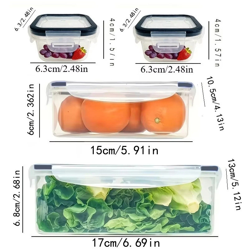 8Pcs Set Includes 4 Containers - Food Storage Camping ulasan dan harga