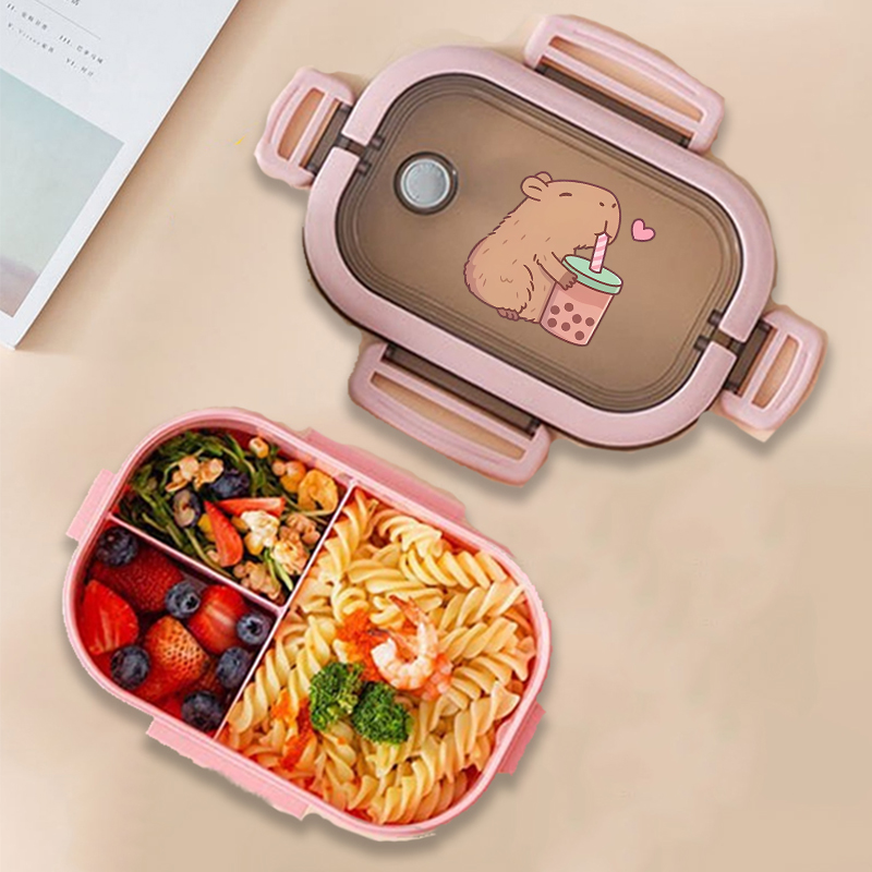 Capybara Bento Lunch Box Anime - Food Storage And Organizer ulasan dan harga