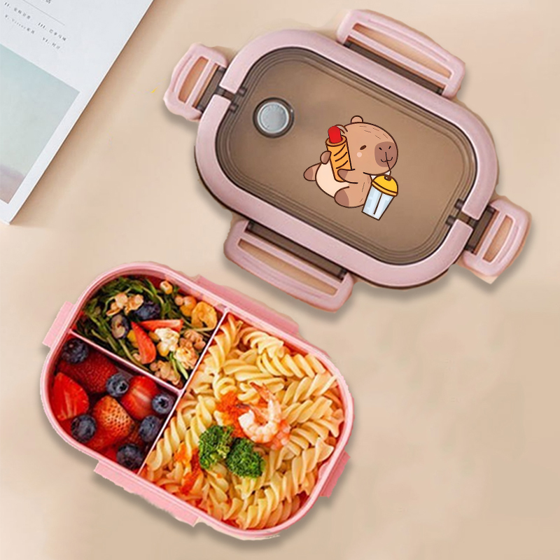 Capybara Bento Lunch Box Anime - Food Storage And Organizer ulasan dan harga