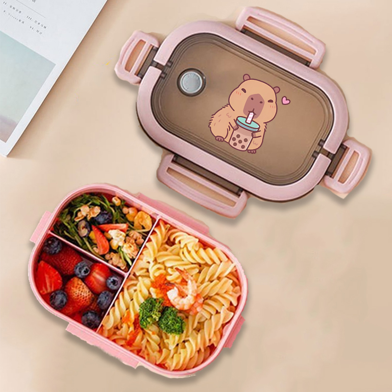 Capybara Bento Lunch Box Anime - Food Storage And Organizer ulasan dan harga