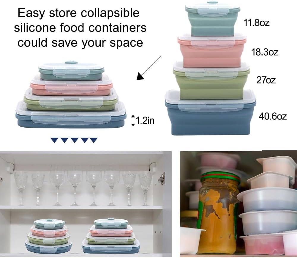 Collapsible Silicone Food Stor - Food Storage Kits ulasan dan harga