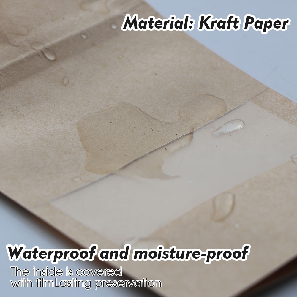Kraft Paper Zip Lock Bags with - Food Storage Bags Zip Lock Pouch ulasan dan harga