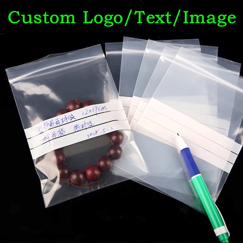 200PCS PE Clear Plastic Writin - Food Storage Bags Zip Lock Pouch ulasan dan harga