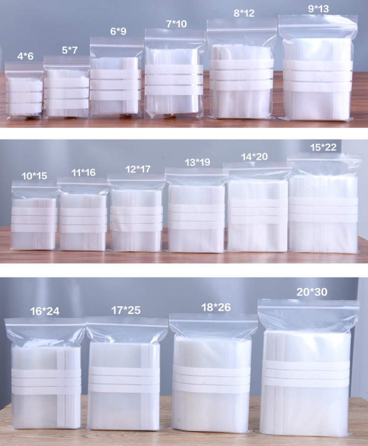 200PCS PE Clear Plastic Writin - Food Storage Bags Zip Lock Pouch ulasan dan harga