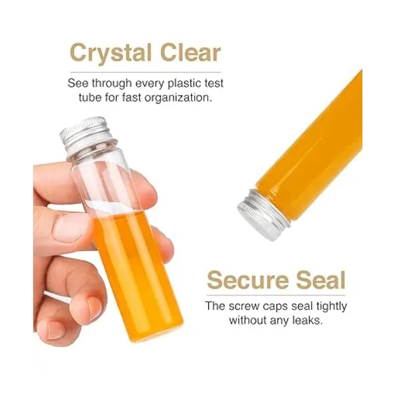 10pcs Plastic Test Tubes with  - Food Storage Youtube ulasan dan harga