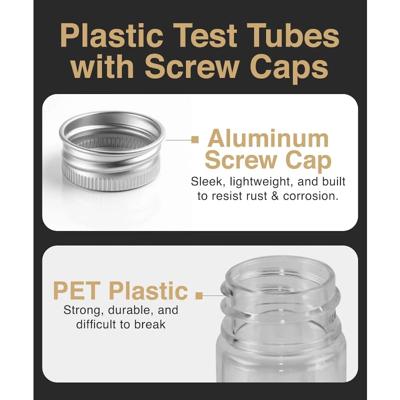 10pcs Plastic Test Tubes with  - Food Storage Youtube ulasan dan harga