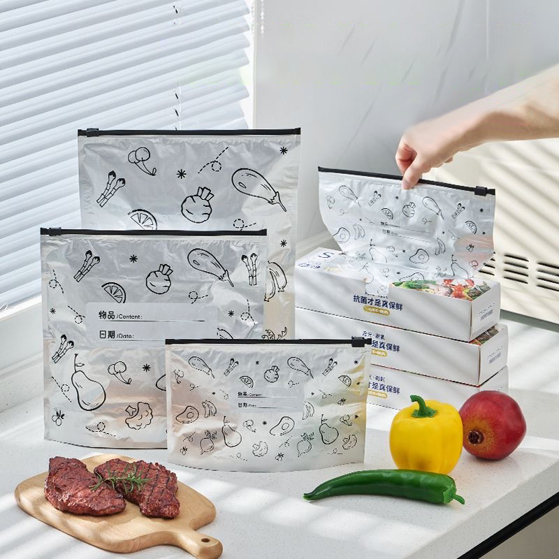 Bag of 10 Large Aluminum Foil  - Food Storage Bags Zip Lock Pouch ulasan dan harga