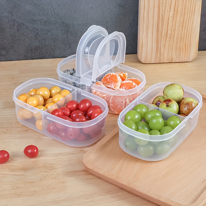 1/2 pcs Dual Compartment Food  - Food Storage Camping ulasan dan harga