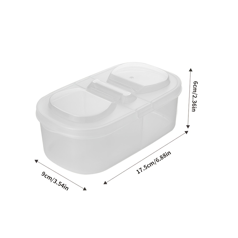 1/2 pcs Dual Compartment Food  - Food Storage Camping ulasan dan harga