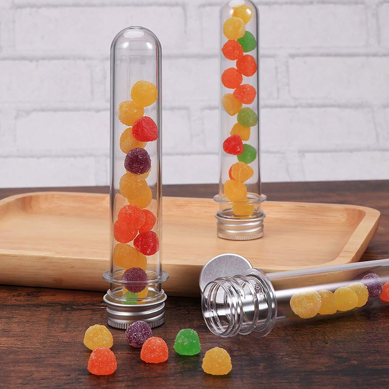 1/5Pcs Plastic Lab Test Tubes  - Food Storage Youtube ulasan dan harga