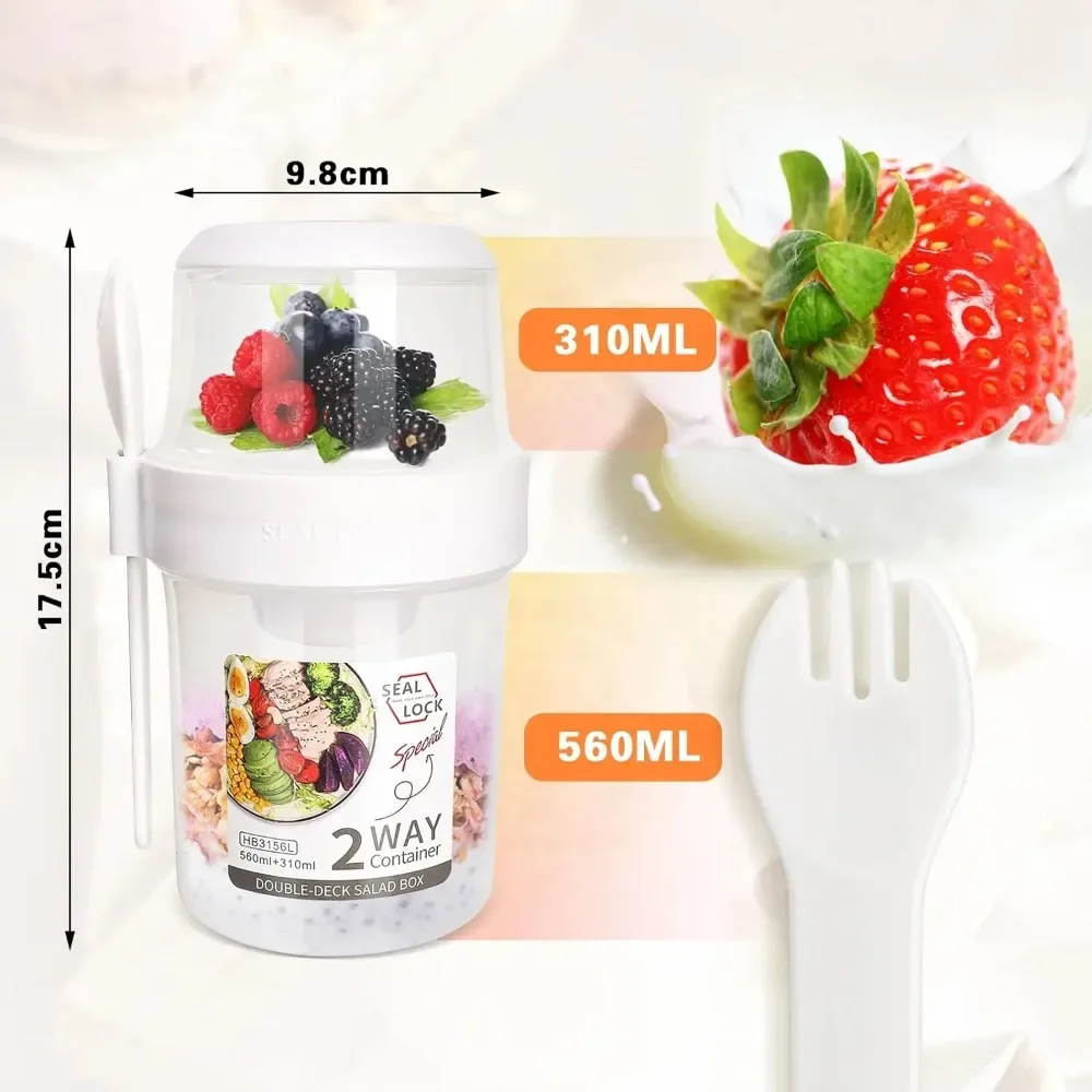 Salad Cup Breakfast Cups Porta - Food Storage Kits ulasan dan harga