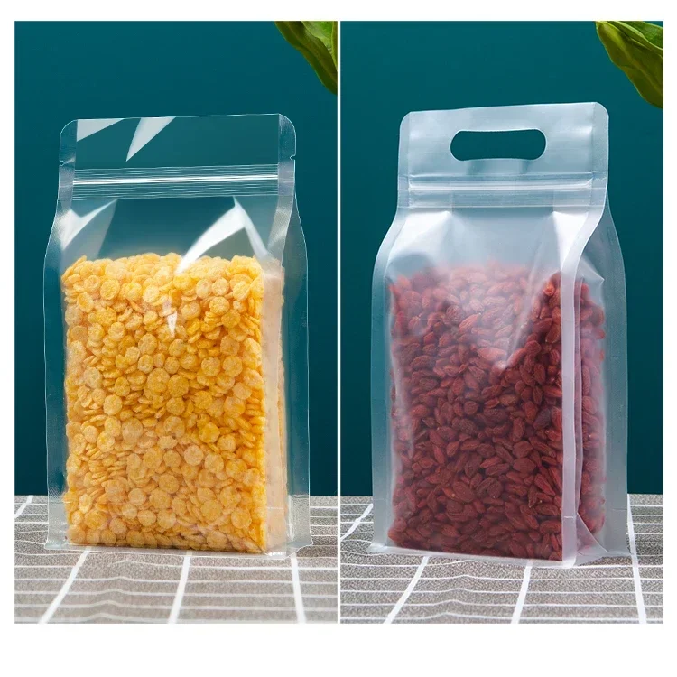 50pcs Transparent Frosted Zipl - Food Storage Bags Zip Lock Pouch ulasan dan harga