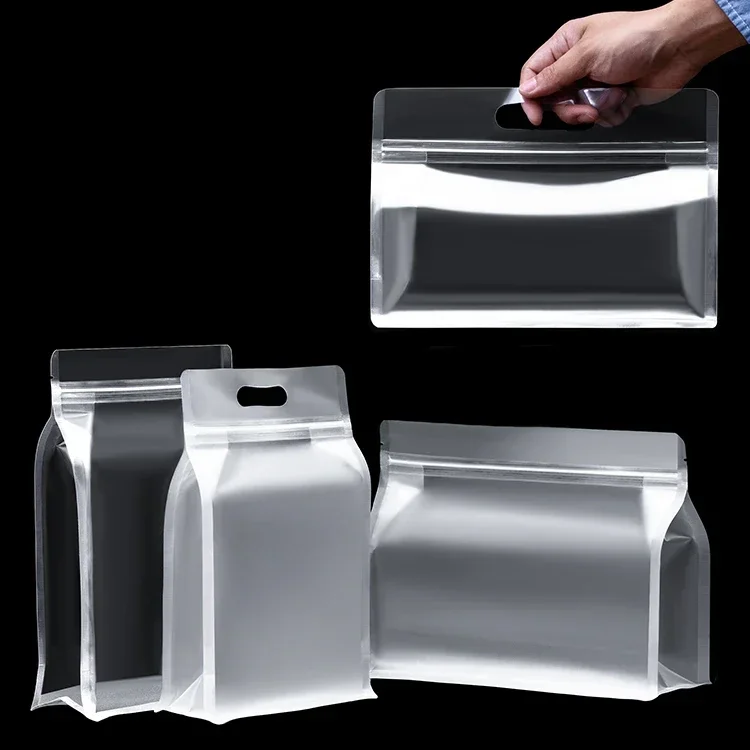 50pcs Transparent Frosted Zipl - Food Storage Bags Zip Lock Pouch ulasan dan harga