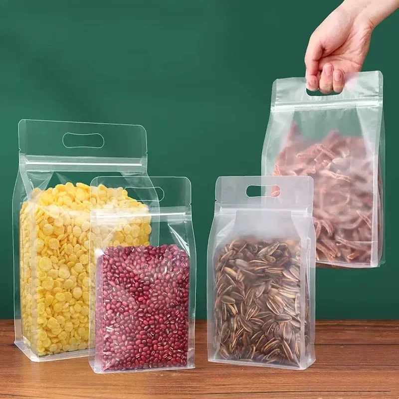50pcs Transparent Frosted Zipl - Food Storage Bags Zip Lock Pouch ulasan dan harga
