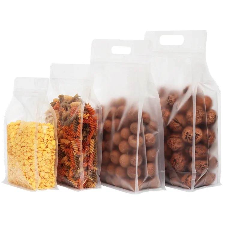 50pcs Transparent Frosted Zipl - Food Storage Bags Zip Lock Pouch ulasan dan harga