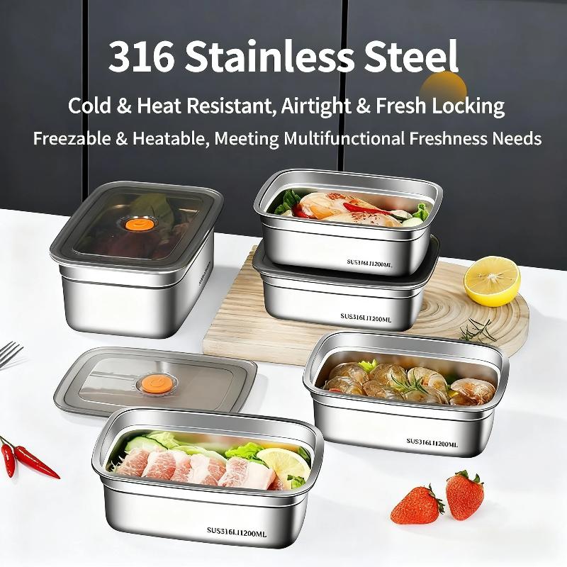 Stainless Steel Sealed Lunch B - Food Storage Camping ulasan dan harga
