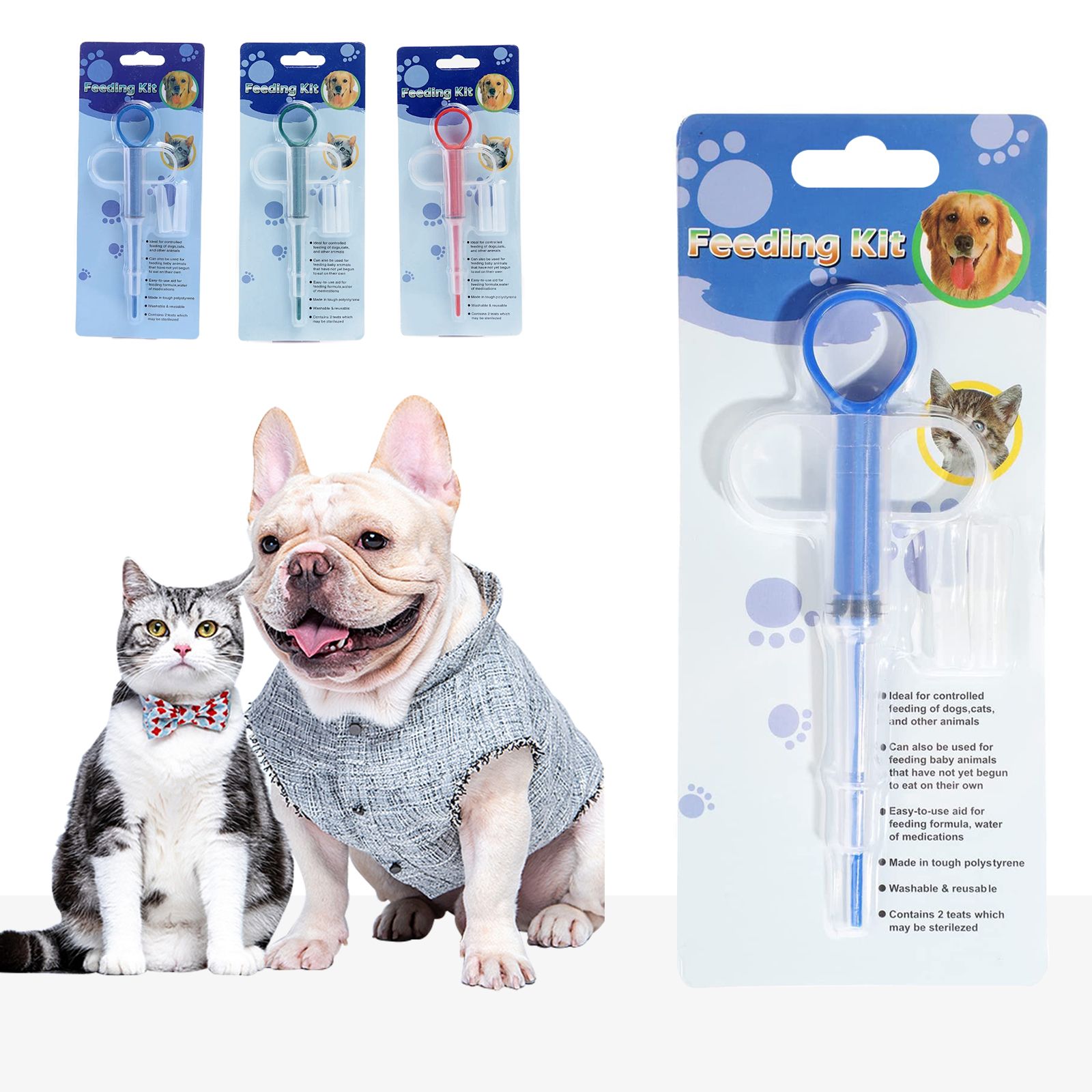 1~10PCS Pet Medicine Dispenser - Food Storage Youtube ulasan dan harga